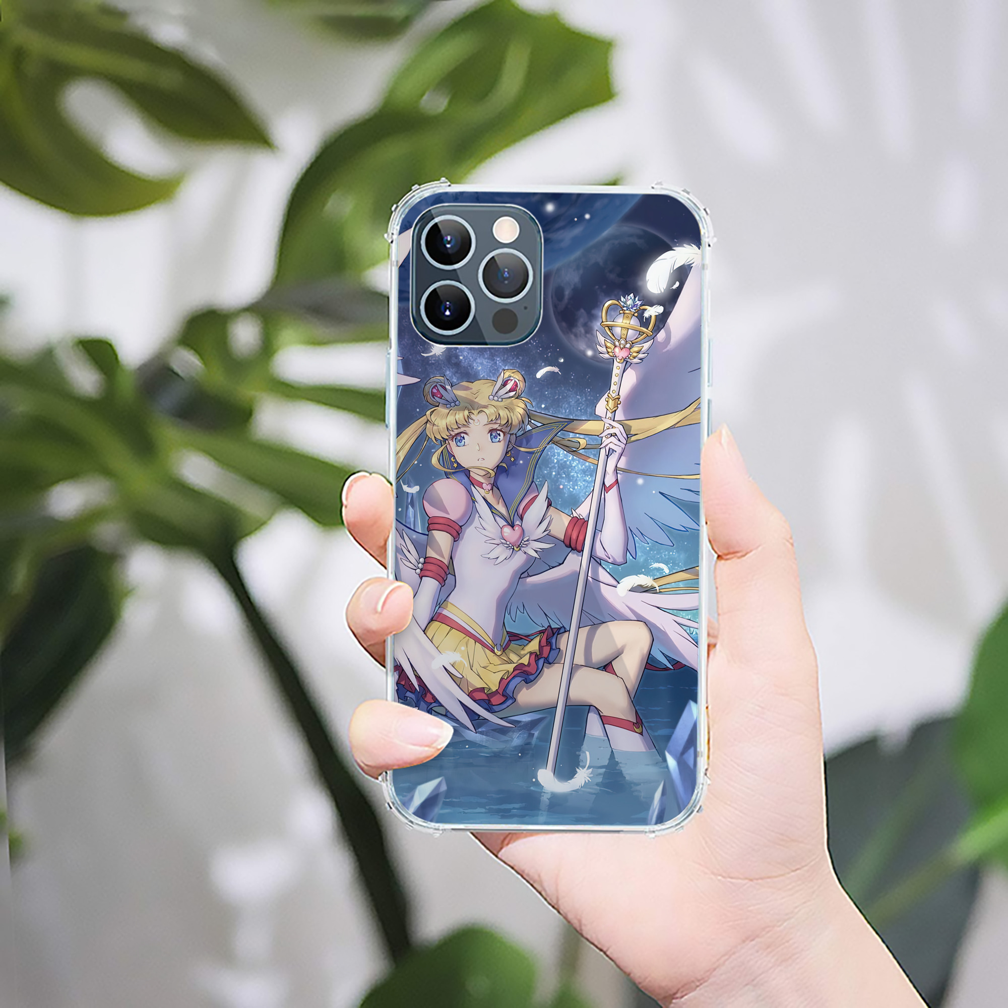 （画像用） 美少女戦士セーラームーン Sailor Moon 【iPhone 12シリーズ対応】透明スマホケース（クリアソフトケース）